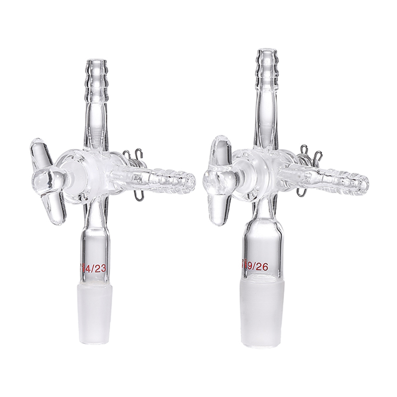 T-Type Glass Stopcock Three-Way Adapter T-Type Glass Stopcock Three-Way Adapter